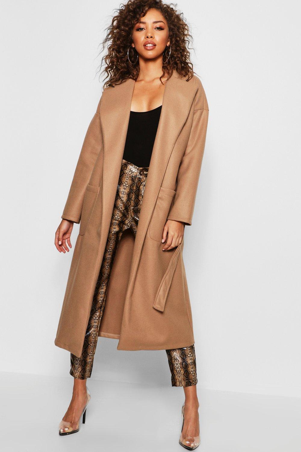 Missguided camel clearance coat