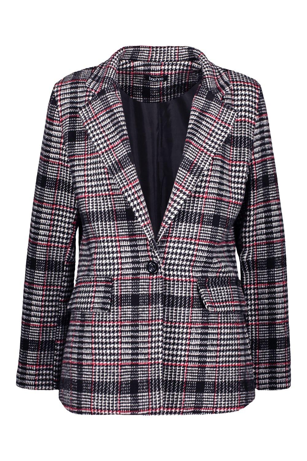 Check Blazer Coat