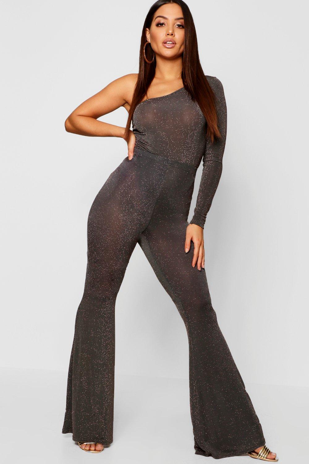 flared glitter pants