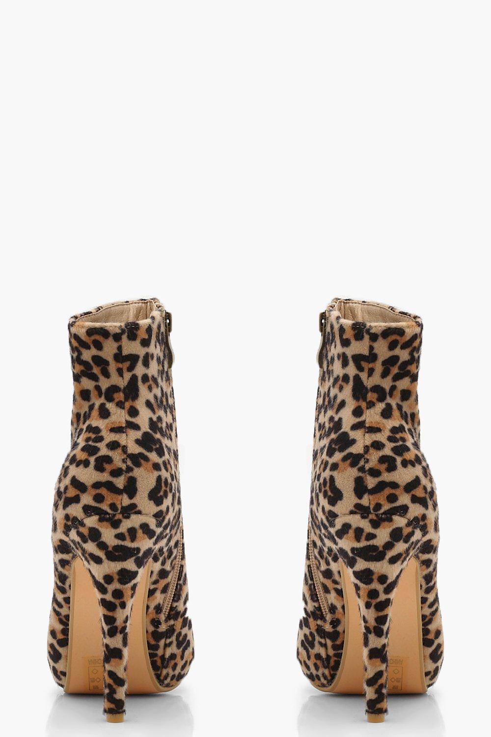 leopard print stiletto boots