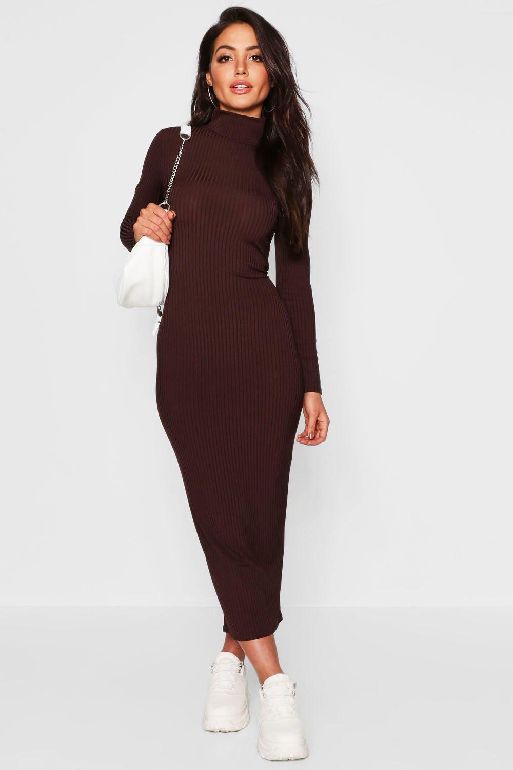 Boohoo hotsell ribbed dress