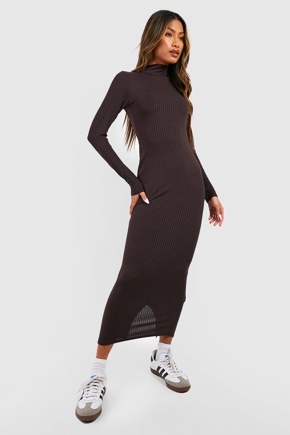 【BADBLOOD】Oval logo halterneck midi dress chocolate Badblood Oval Logo Halterneck Midi Dress Black – BBGSHOPHK