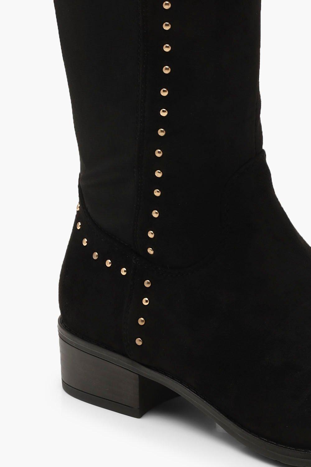 boohoo studded boots