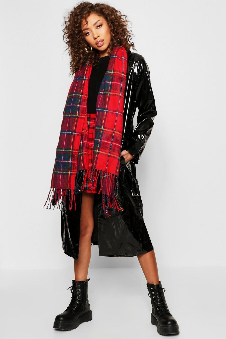 Plaid Check Oversized Scarf image number 1