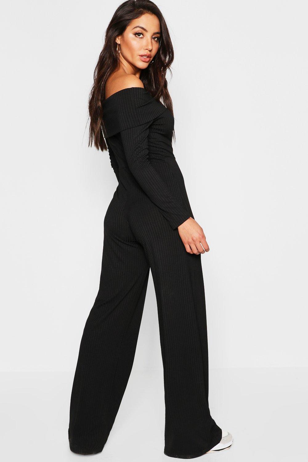 boohoo bardot jumpsuit