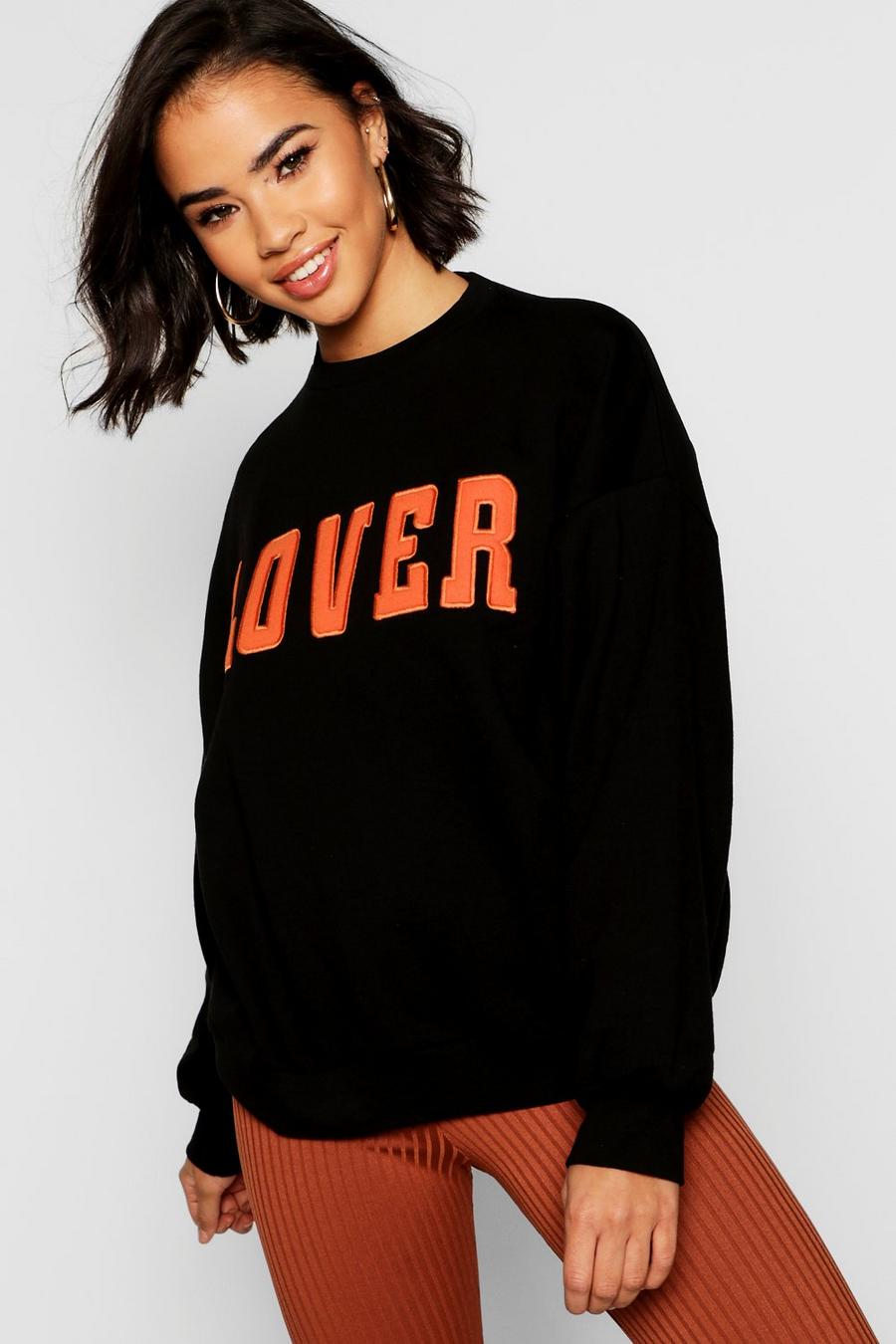 Sweatshirt mit „Lover“-Slogan image number 1