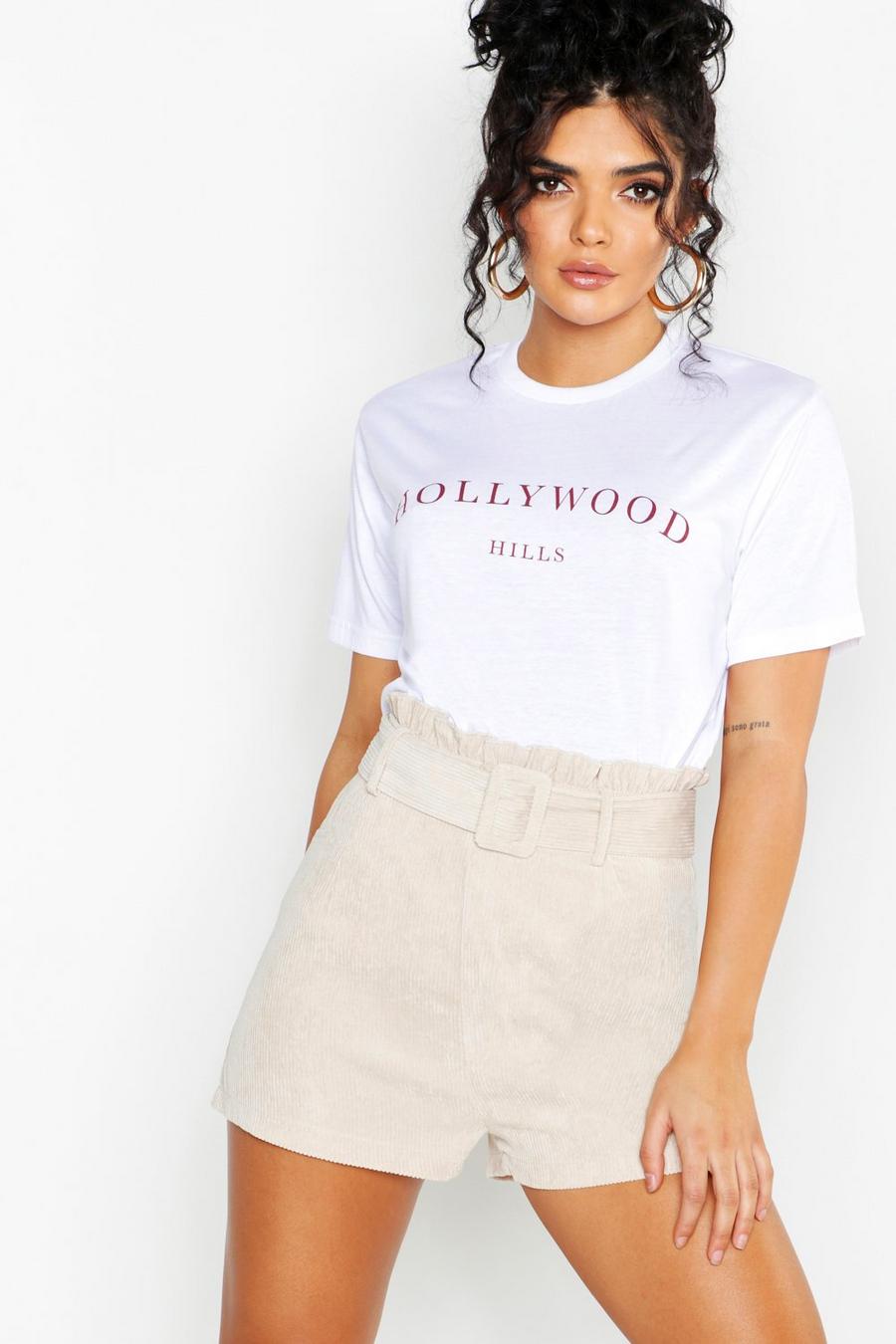 Camiseta con estampado de eslogan “Hollywood” image number 1