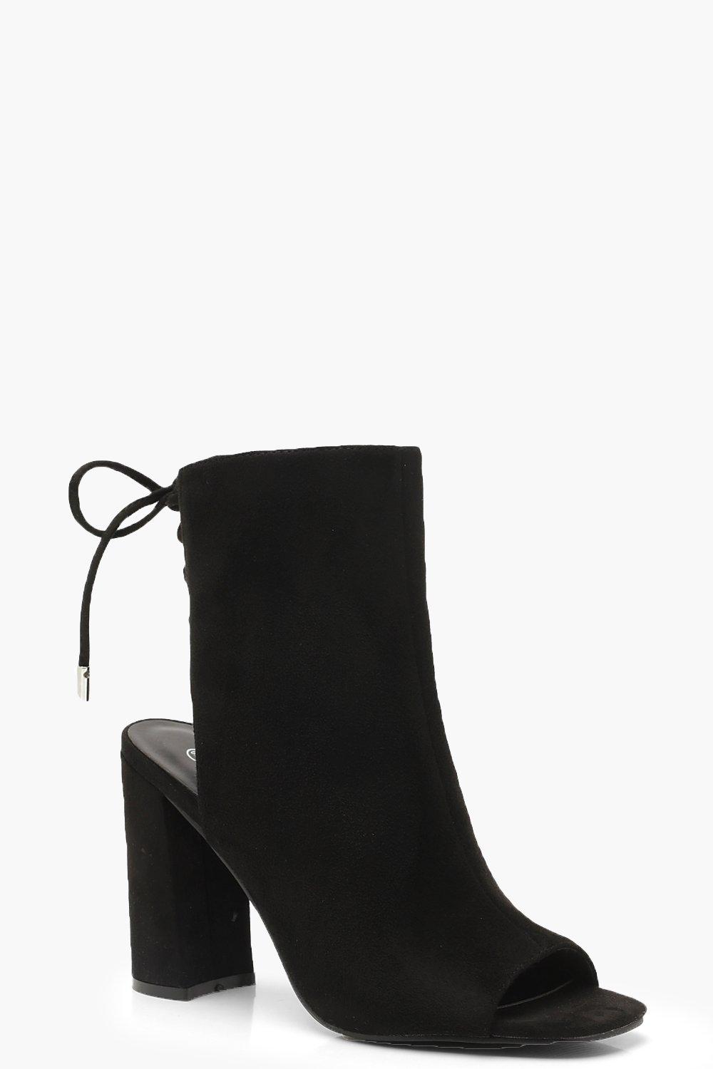 block heel shoe boots