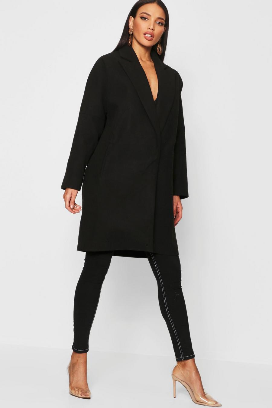 Tailored Collared Wool Look Coat image number 1