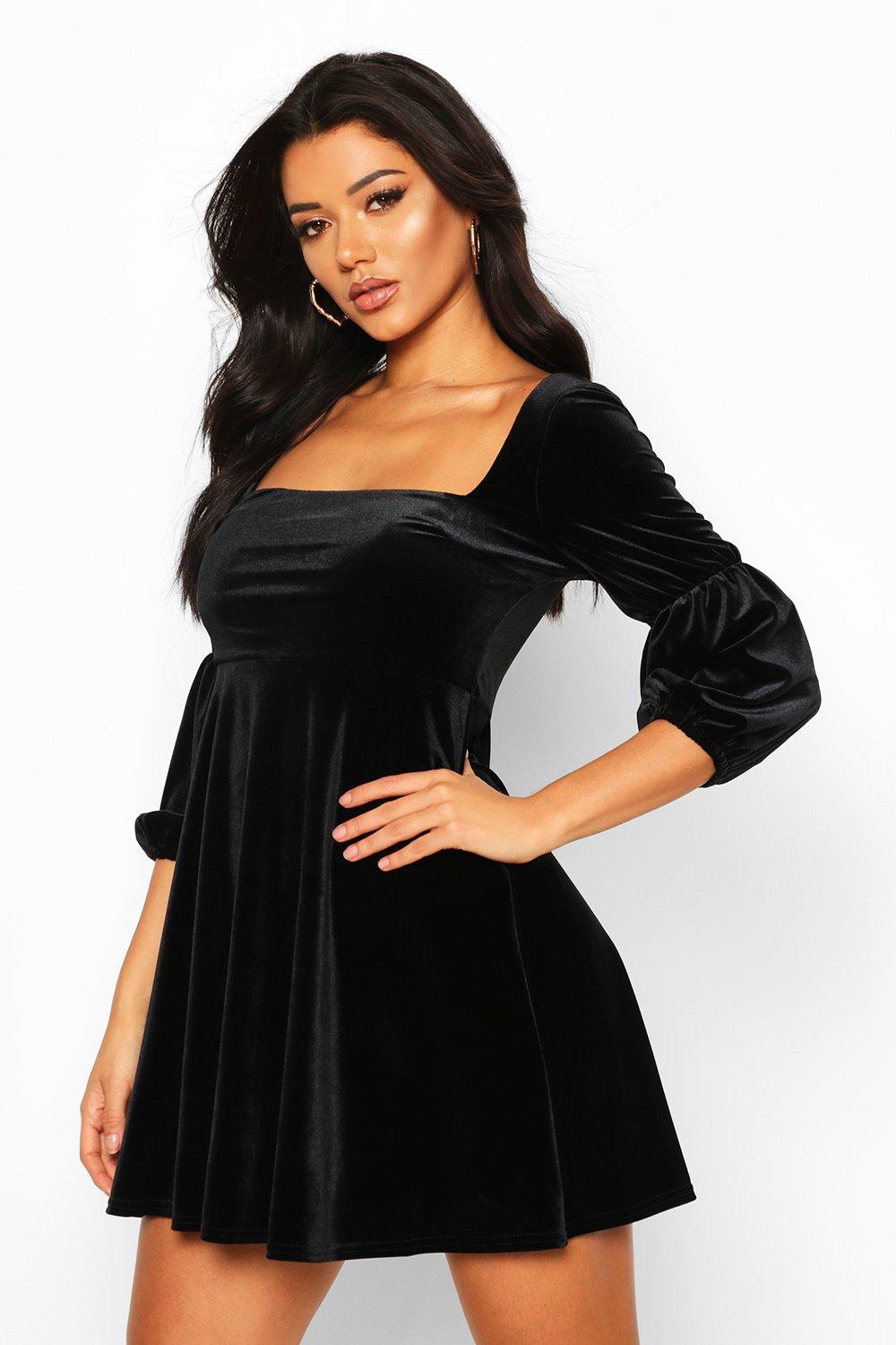 velvet skater dresses uk