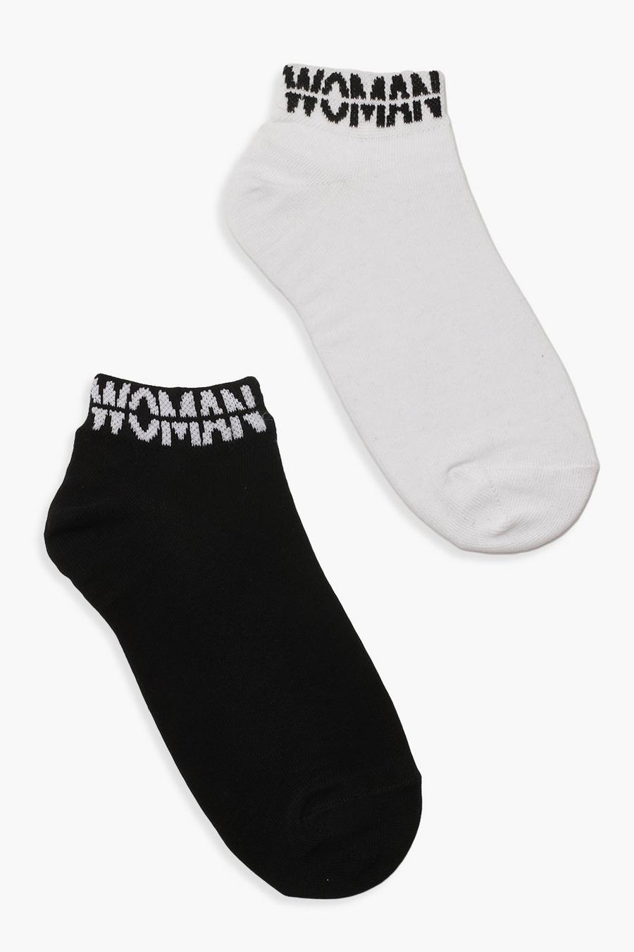 Multi WOMAN Cuff Ankle Socks 2 Pack image number 1