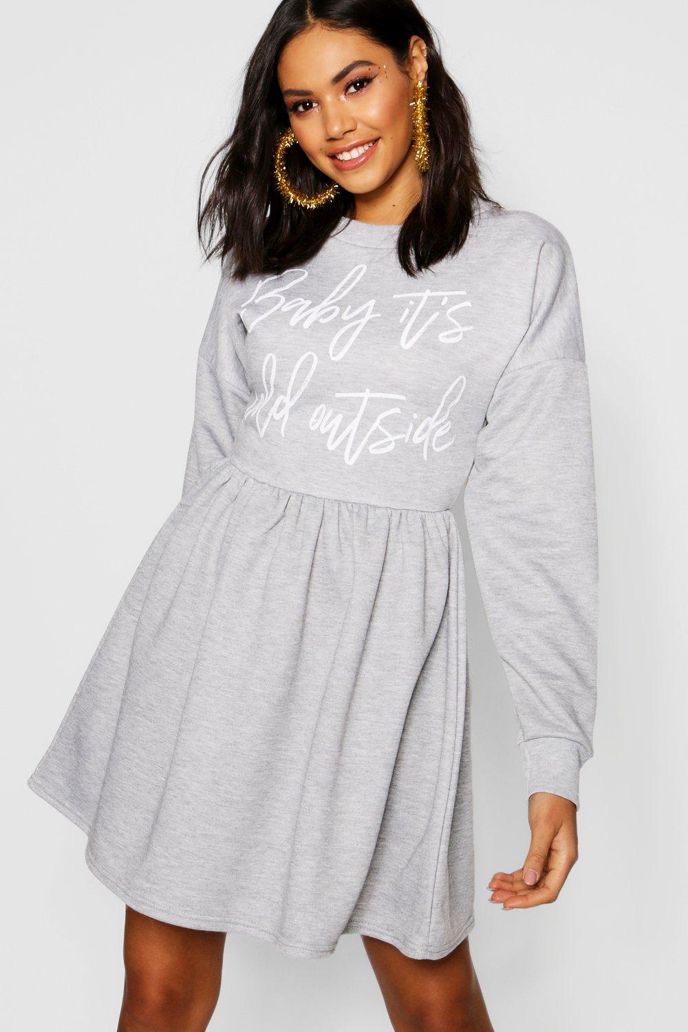 christmas sweatshirt dress