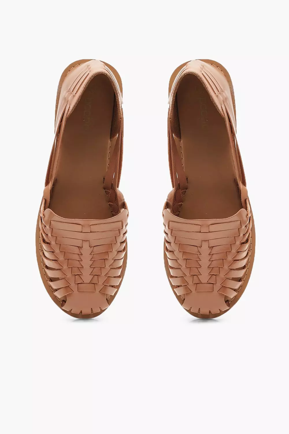 Tan woven 2024 ballet pumps