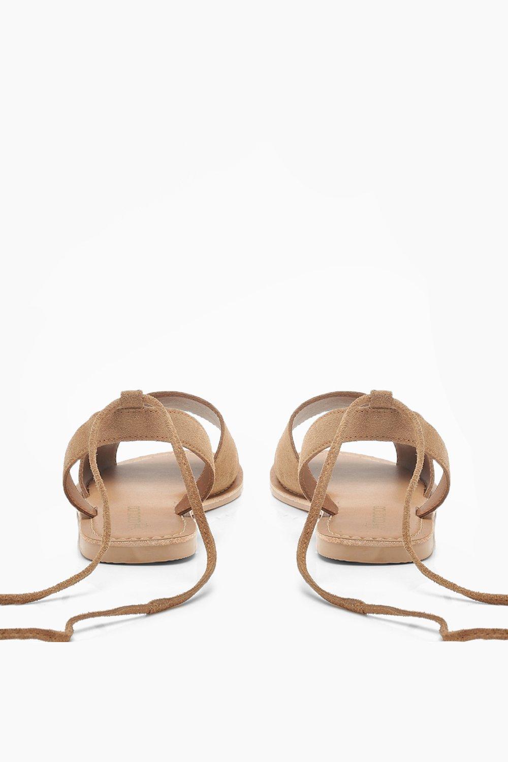 Sandali scamosciati beige hot sale