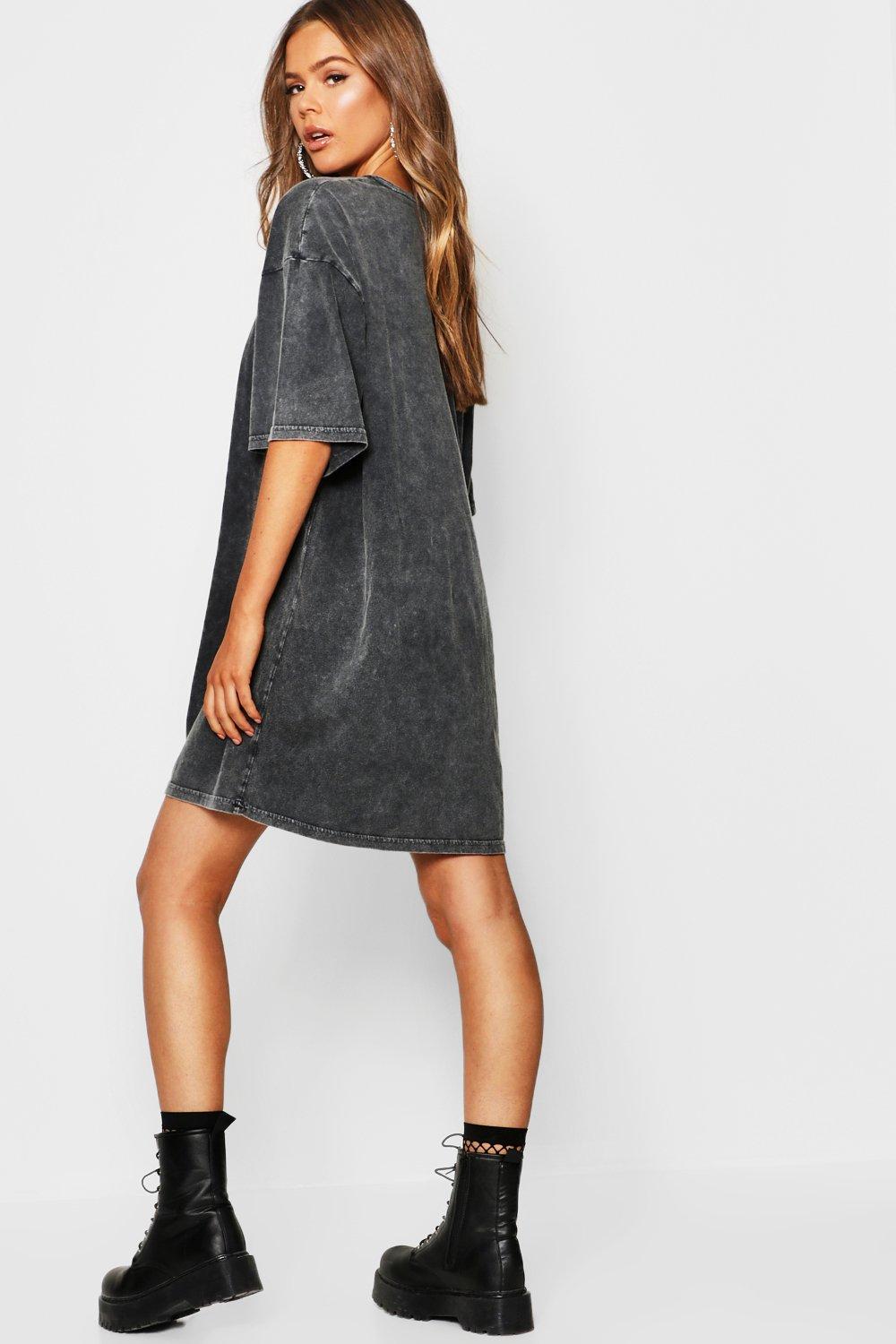 charcoal t shirt dress