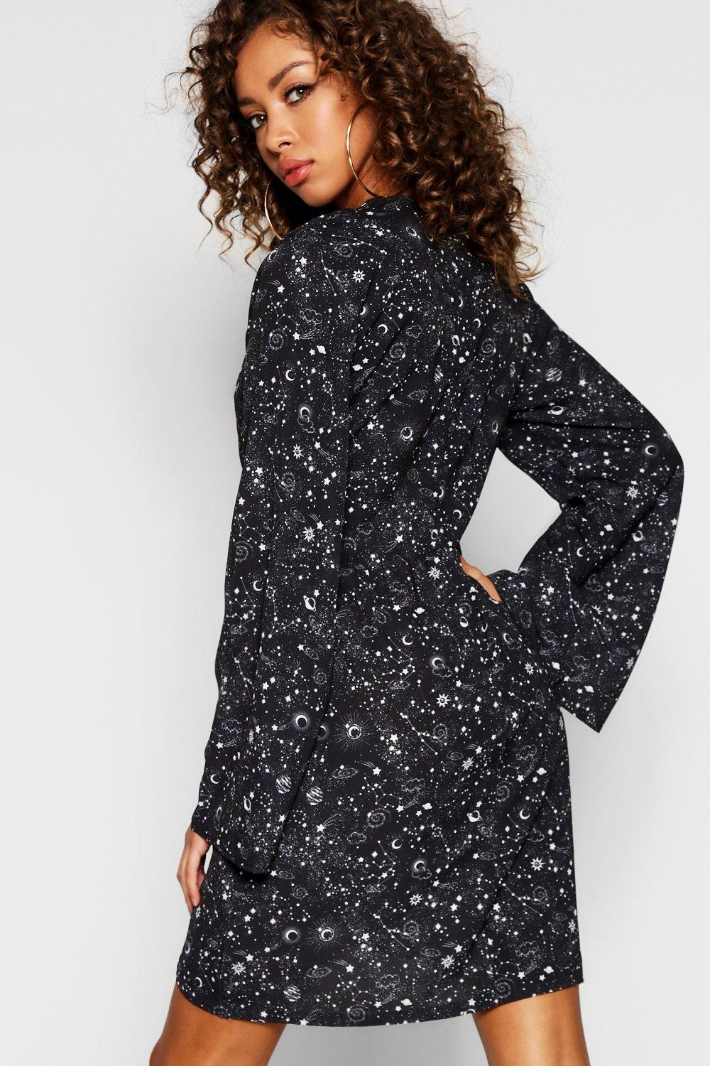 Boohoo cheap constellation dress