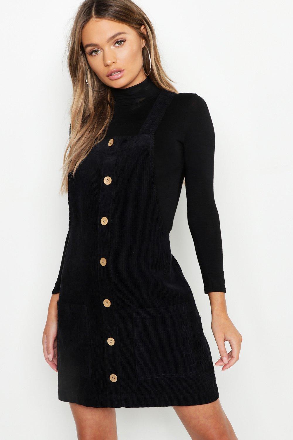 boohoo cord dress