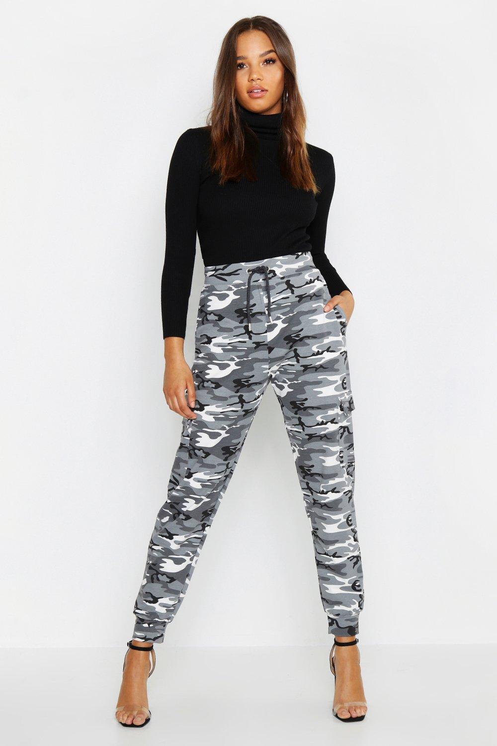 grey camo trousers womens