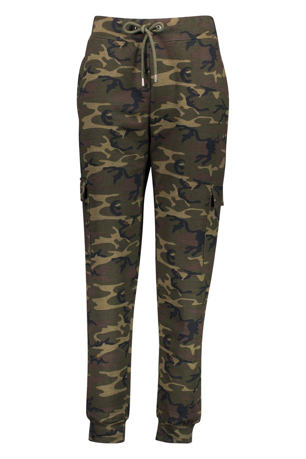 high waisted camo joggers