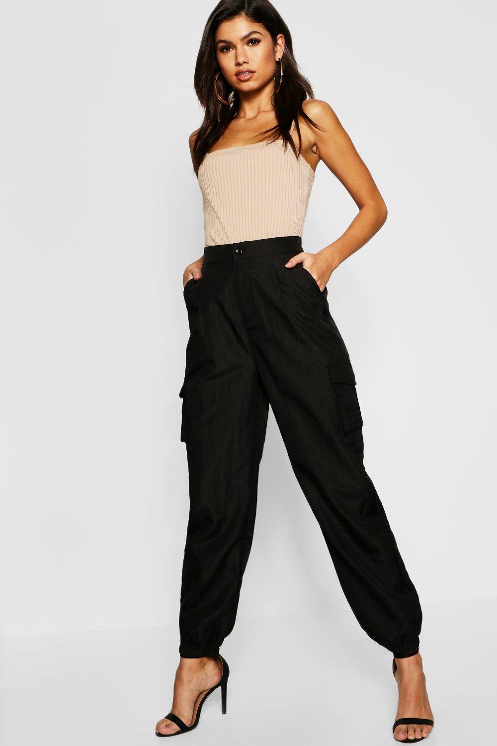 Catch Feelings Satin Cargo Pants