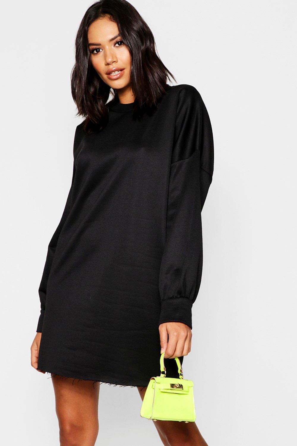 balloon sleeve sweater dress