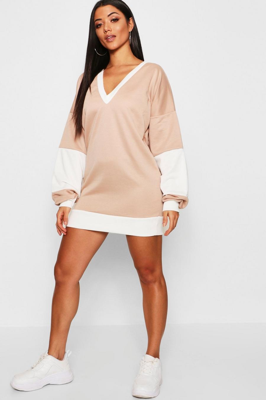 Extreme V Oversized Sweat Dress image number 1