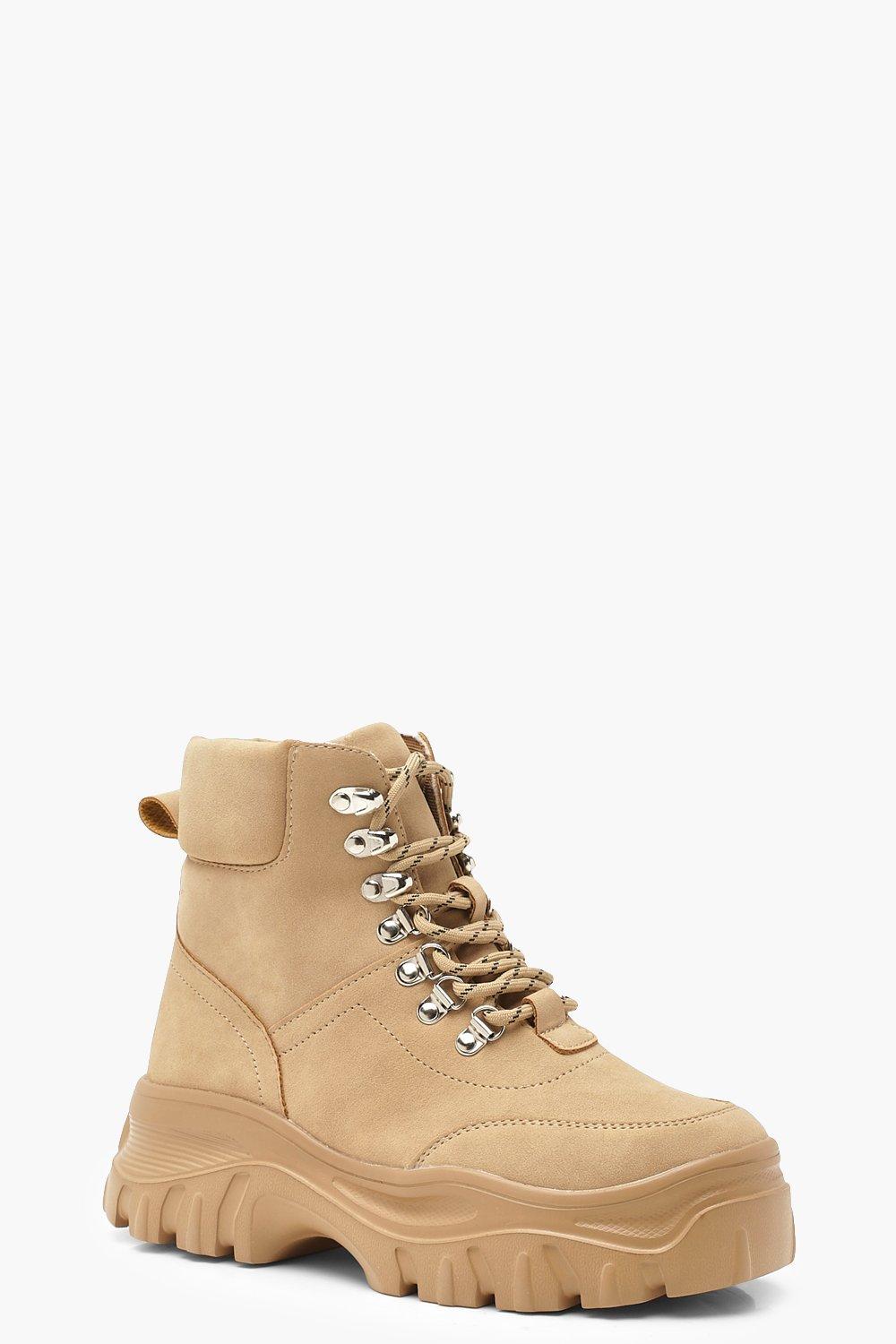 boohoo lace up hiker boots