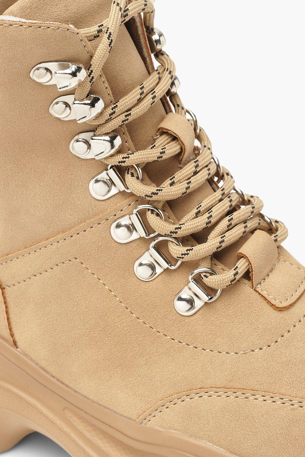 boohoo lace up hiker boots