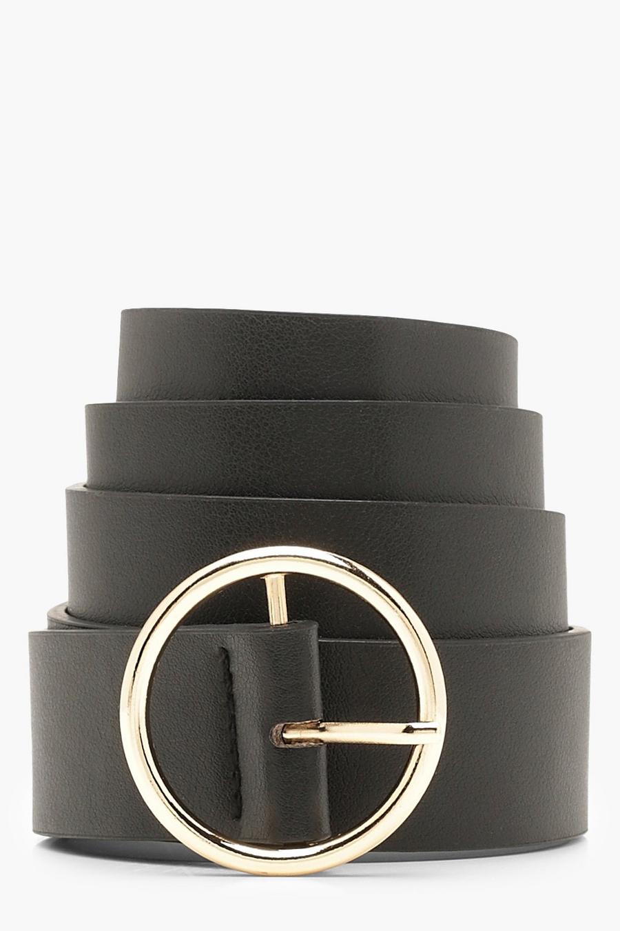 Cintura stile uomo con anello tondo image number 1