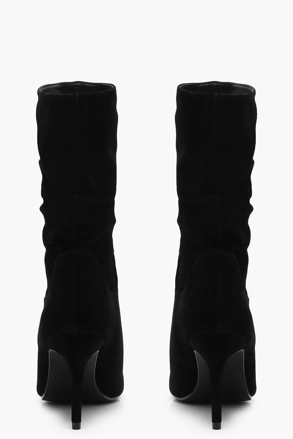 bottines mi mollet talon