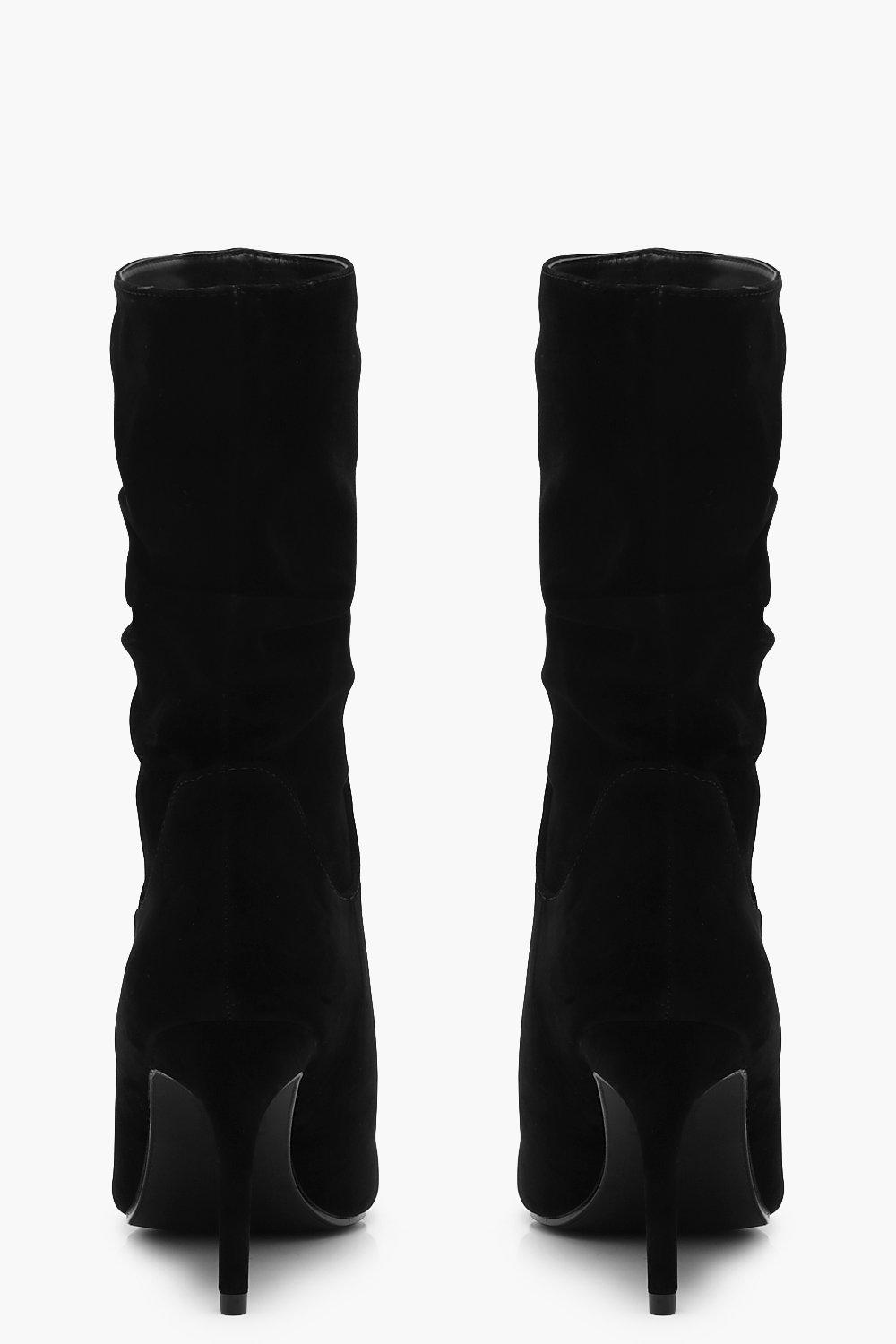 Bottes mi mollet femme talon hot sale