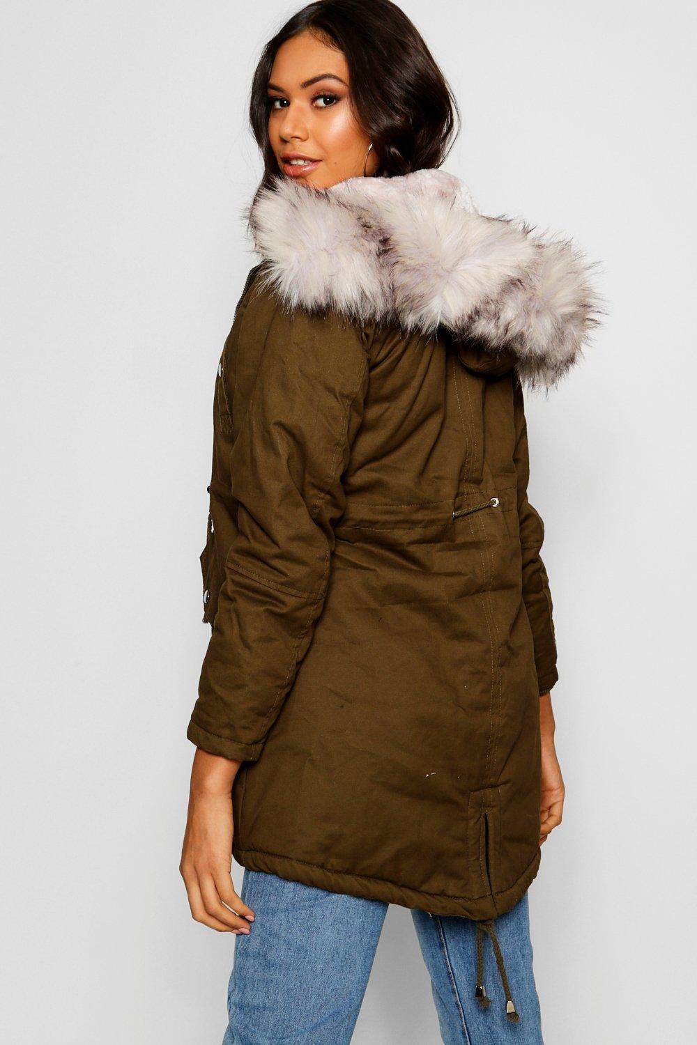 mink lined parka