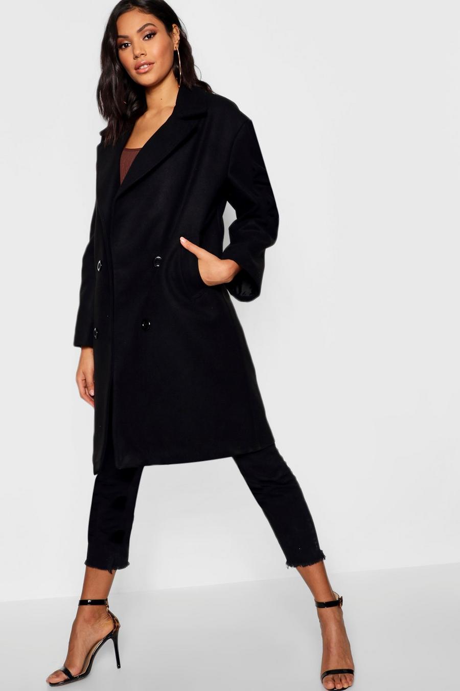 Oversized Double Breasted Wool Look Coat image number 1