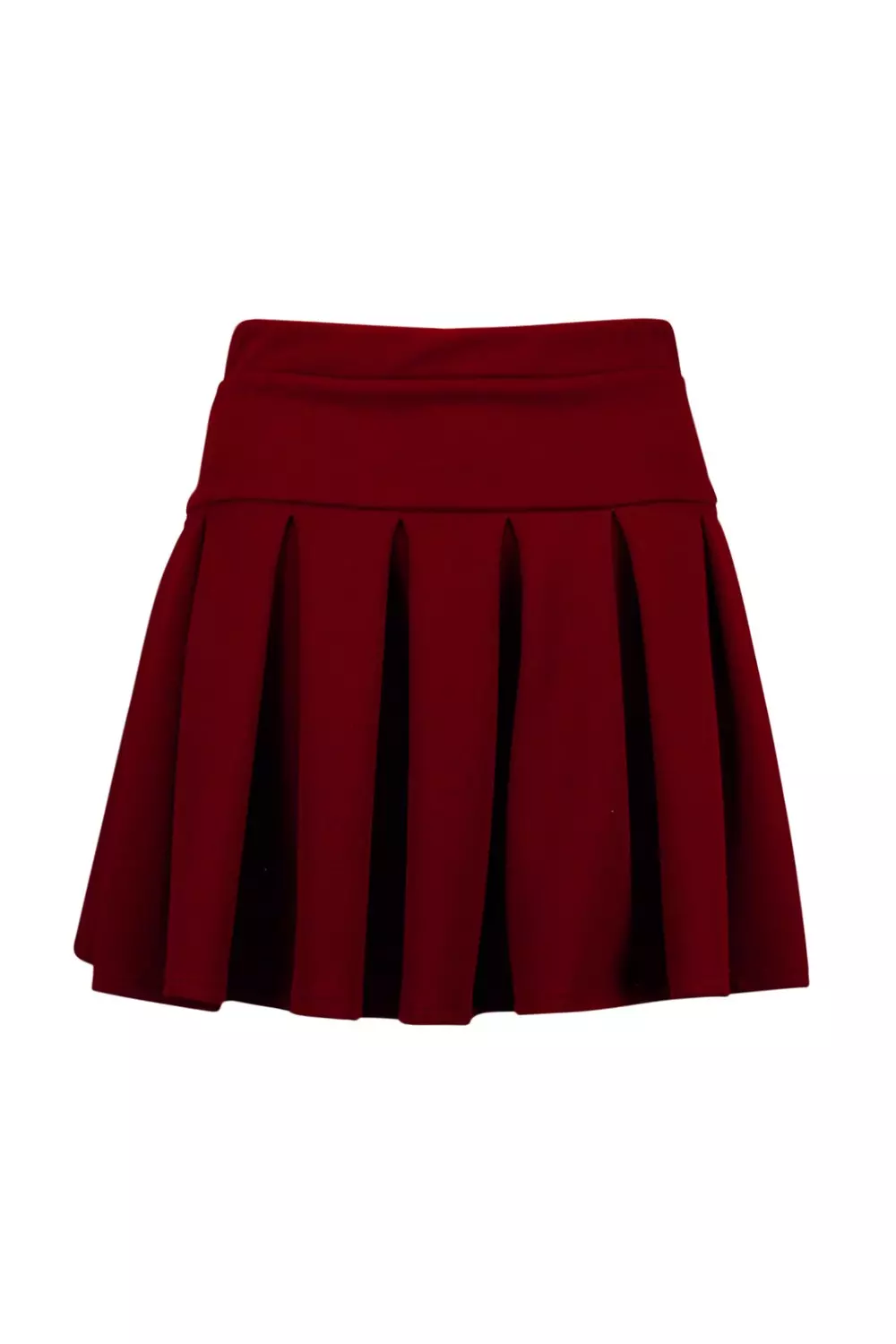 Maroon pleated hotsell tennis skirt