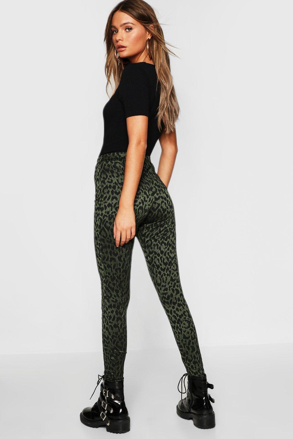 ASOS DESIGN tights in leopard print