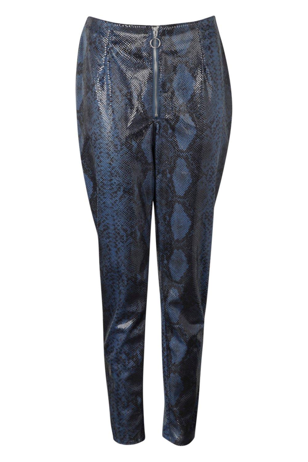 Pu snakeskin hot sale trousers