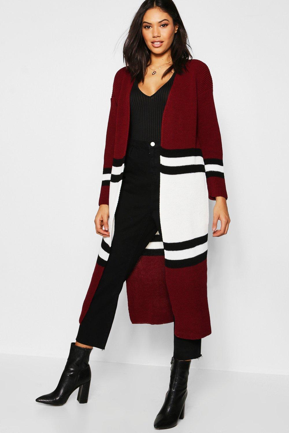 maxi cardigan boohoo