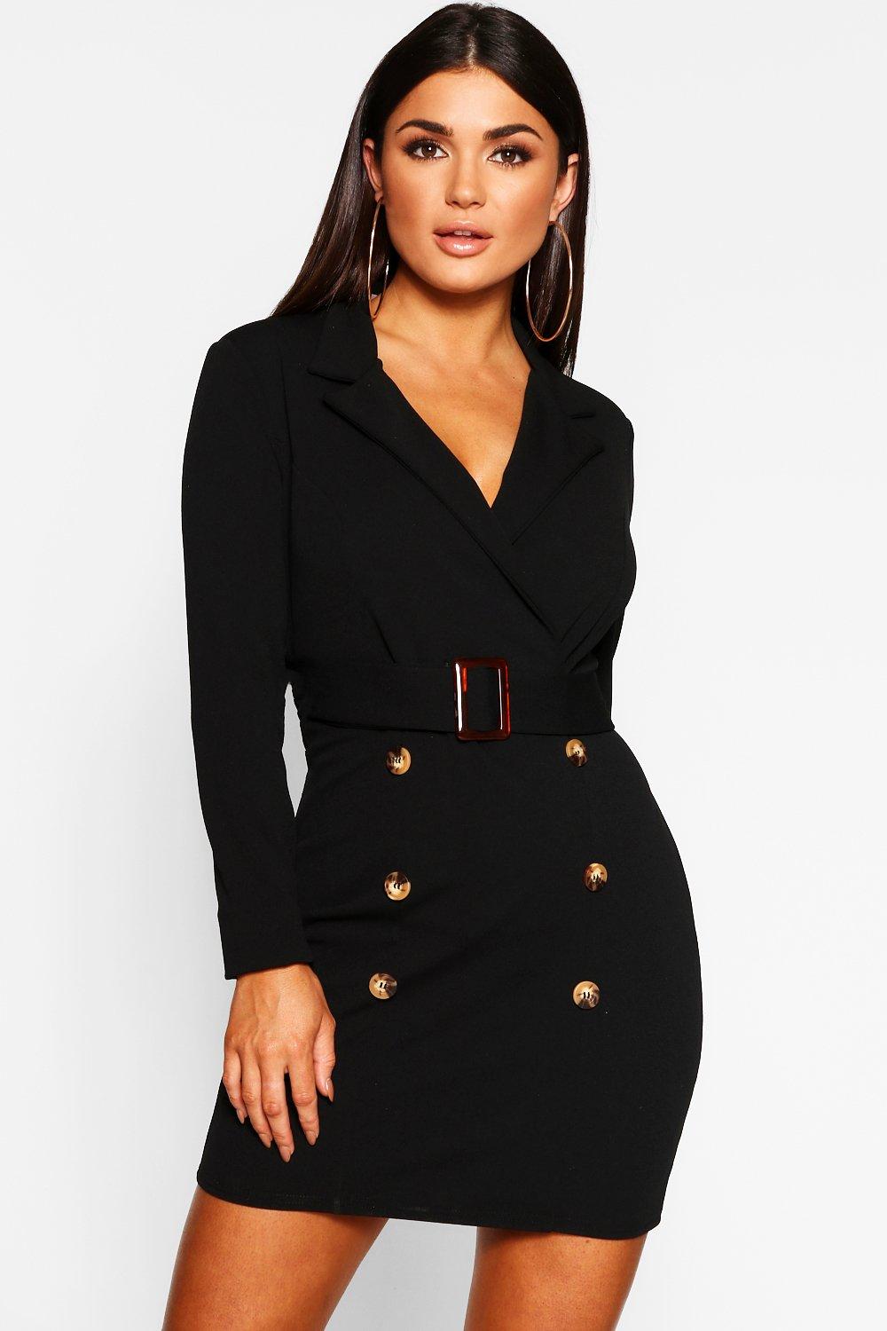 blazer with bodycon dress