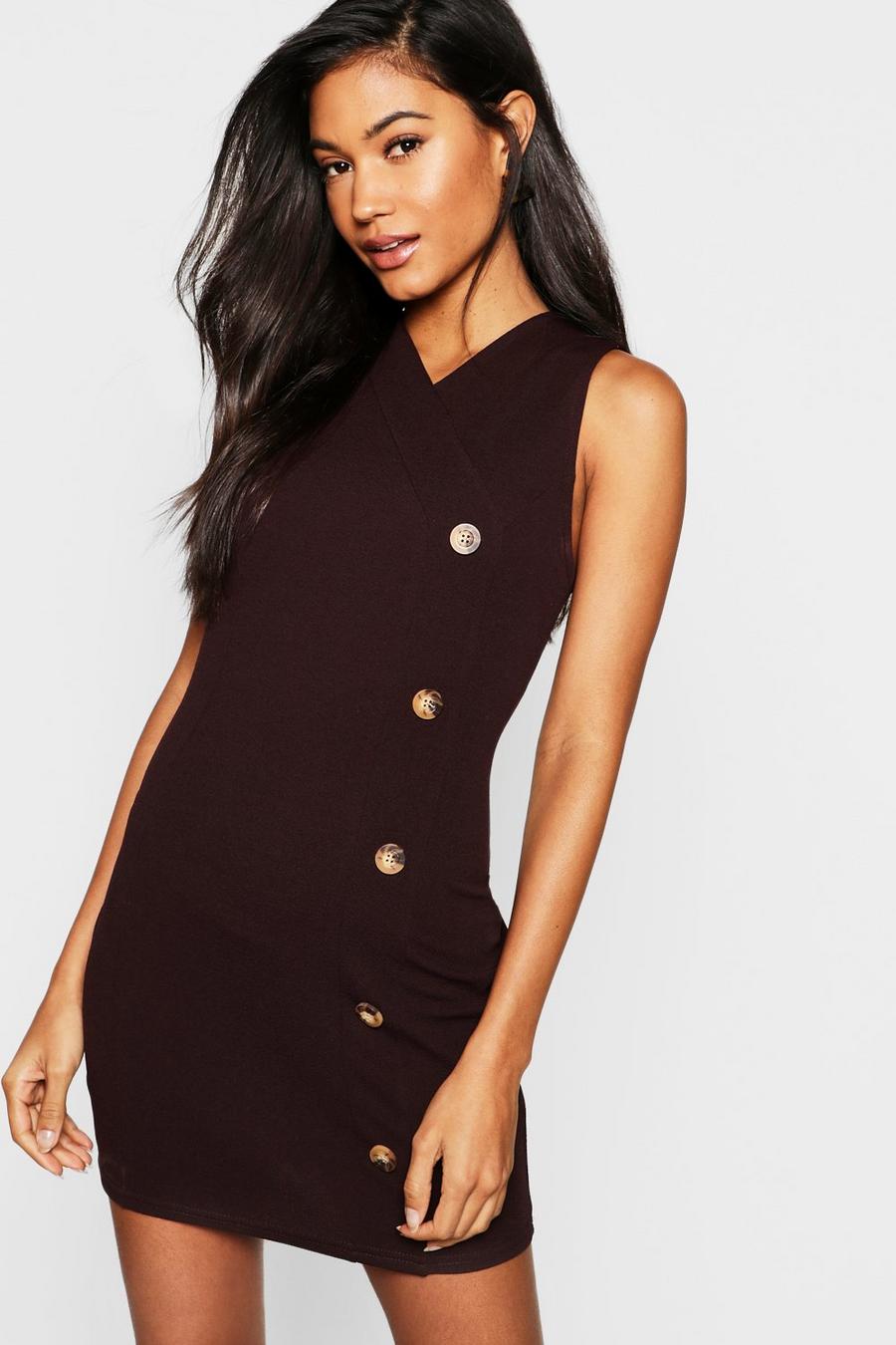 Button Front Bodycon Dress image number 1