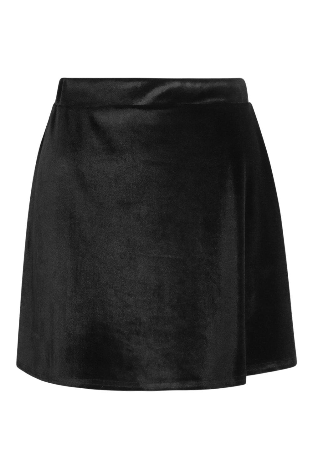 Black velvet a line hotsell mini skirt