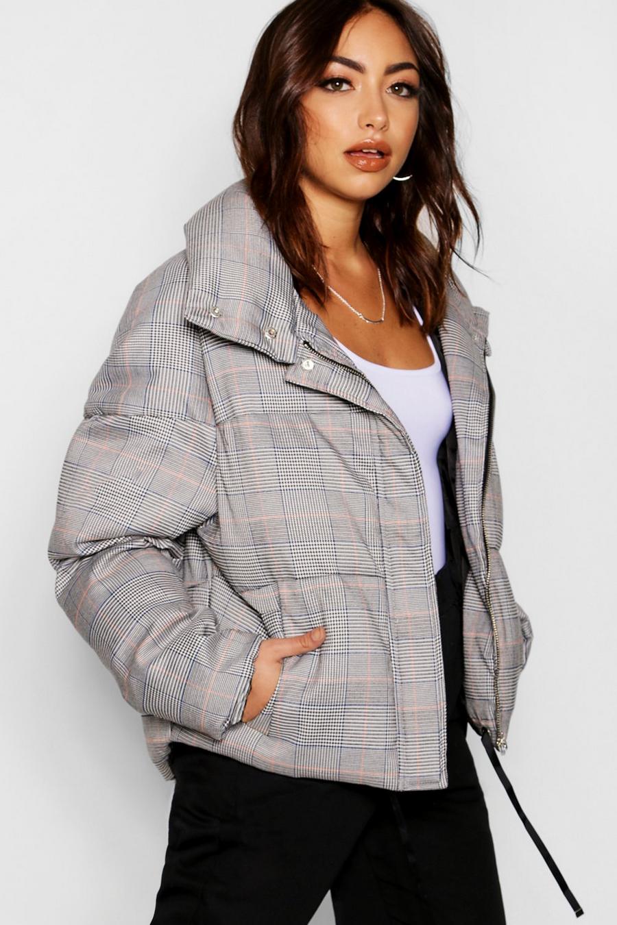 Check Puffer Jacket image number 1