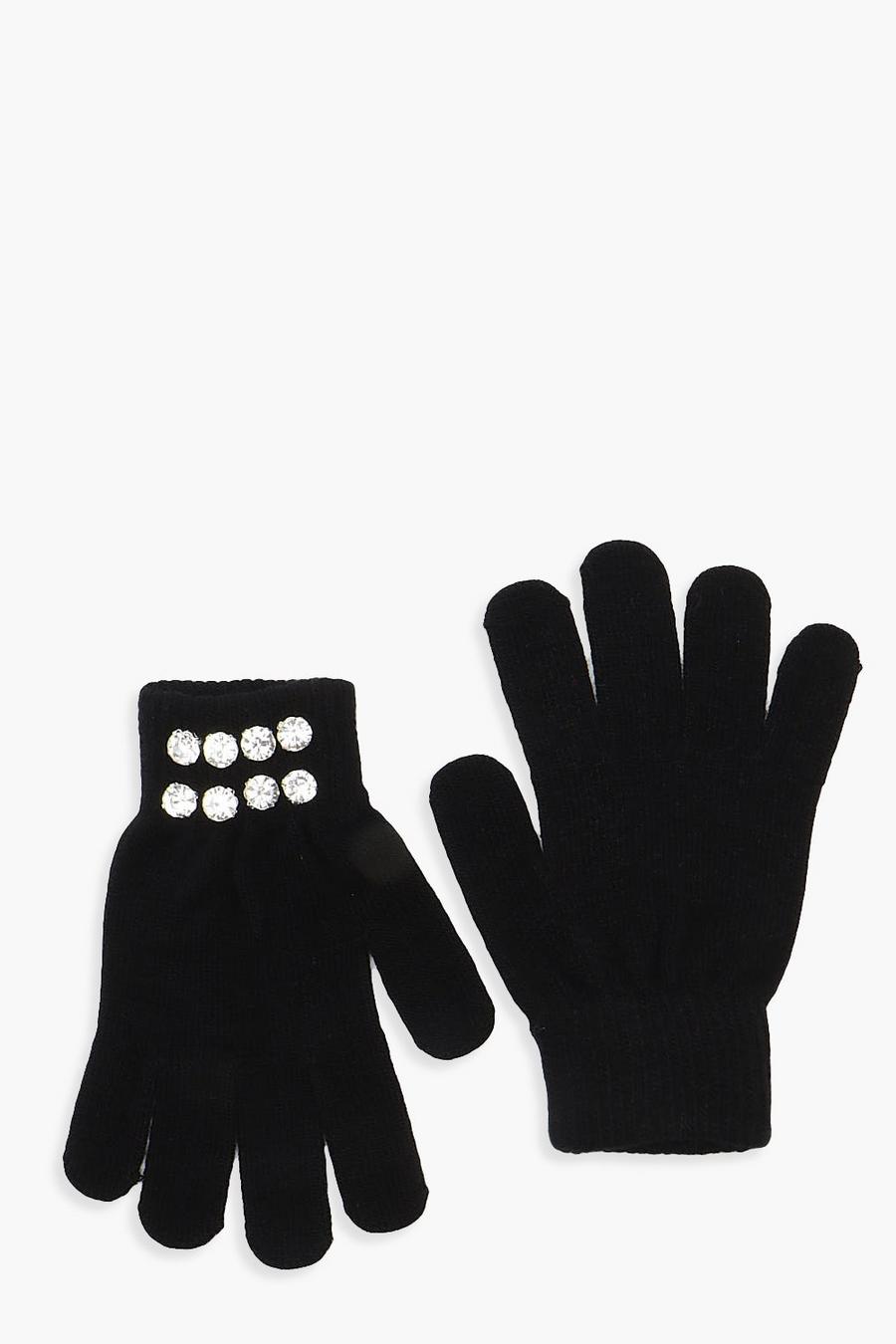 Diamante Cuff Gloves image number 1