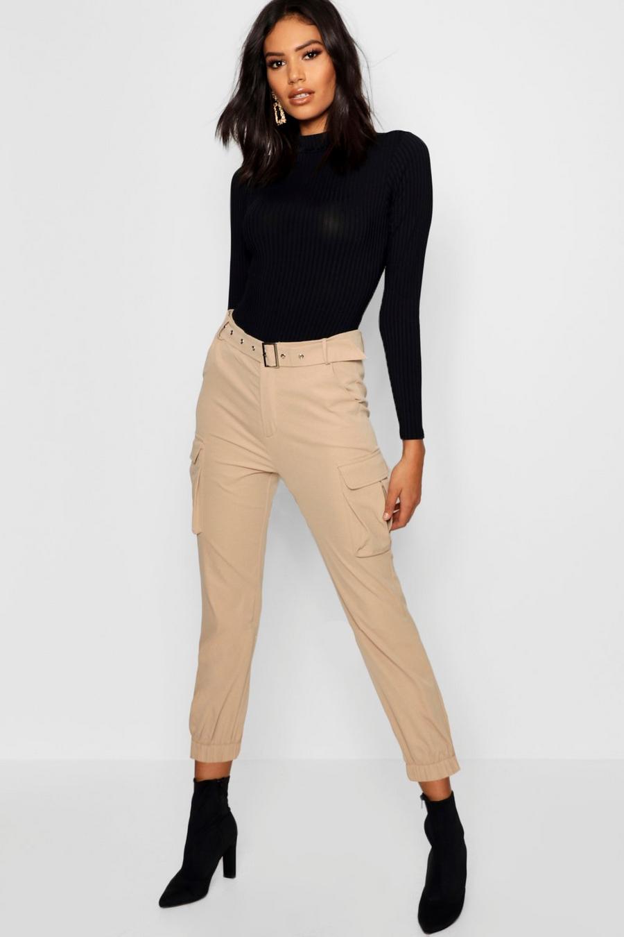 Stone Belted Cargo Trouser image number 1