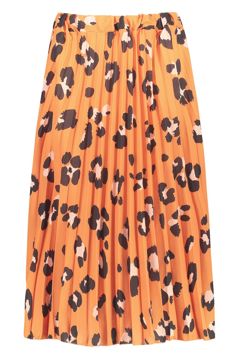 Leopard midi skirt outlet boohoo