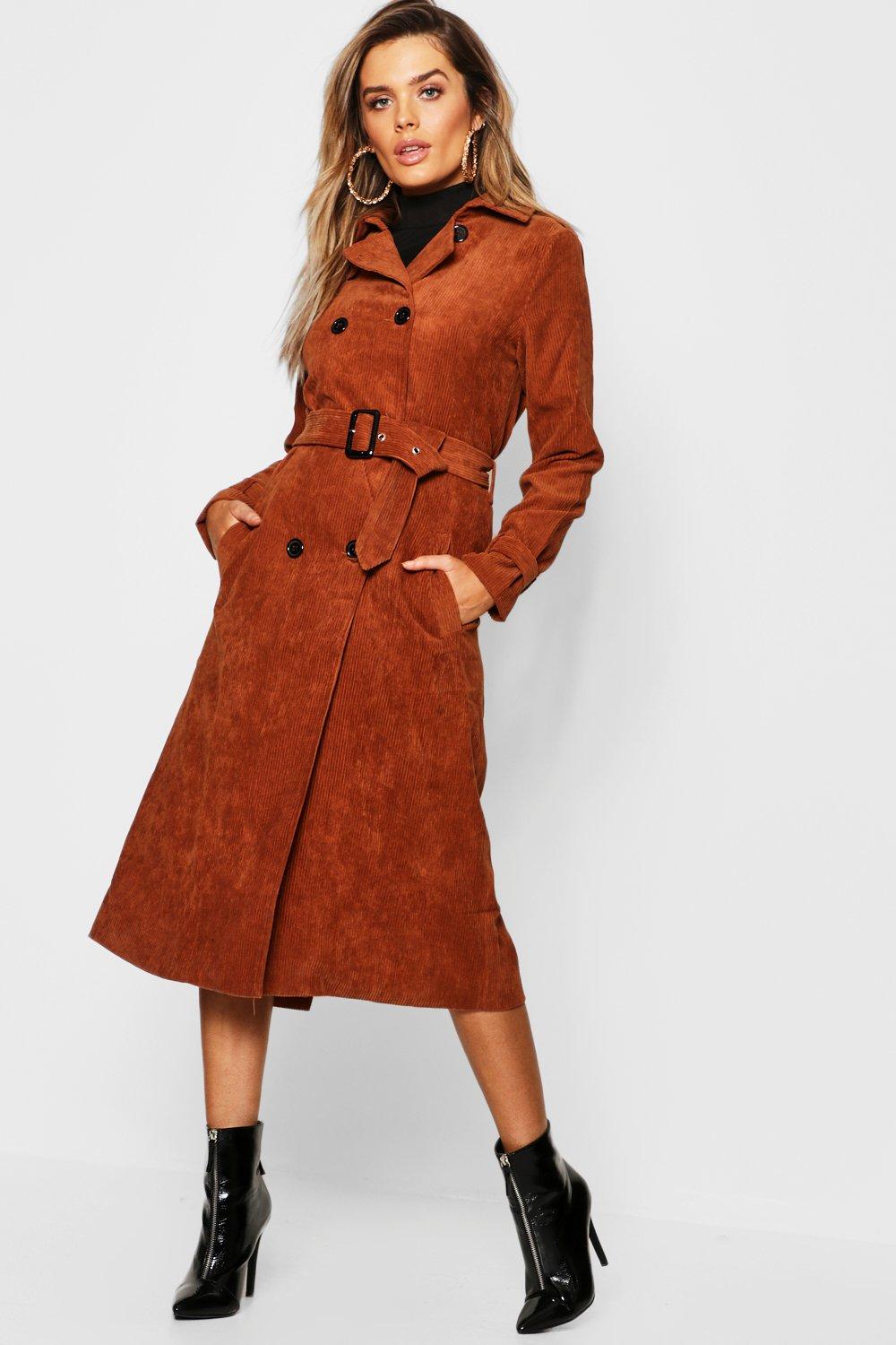 Cord Trench Coat