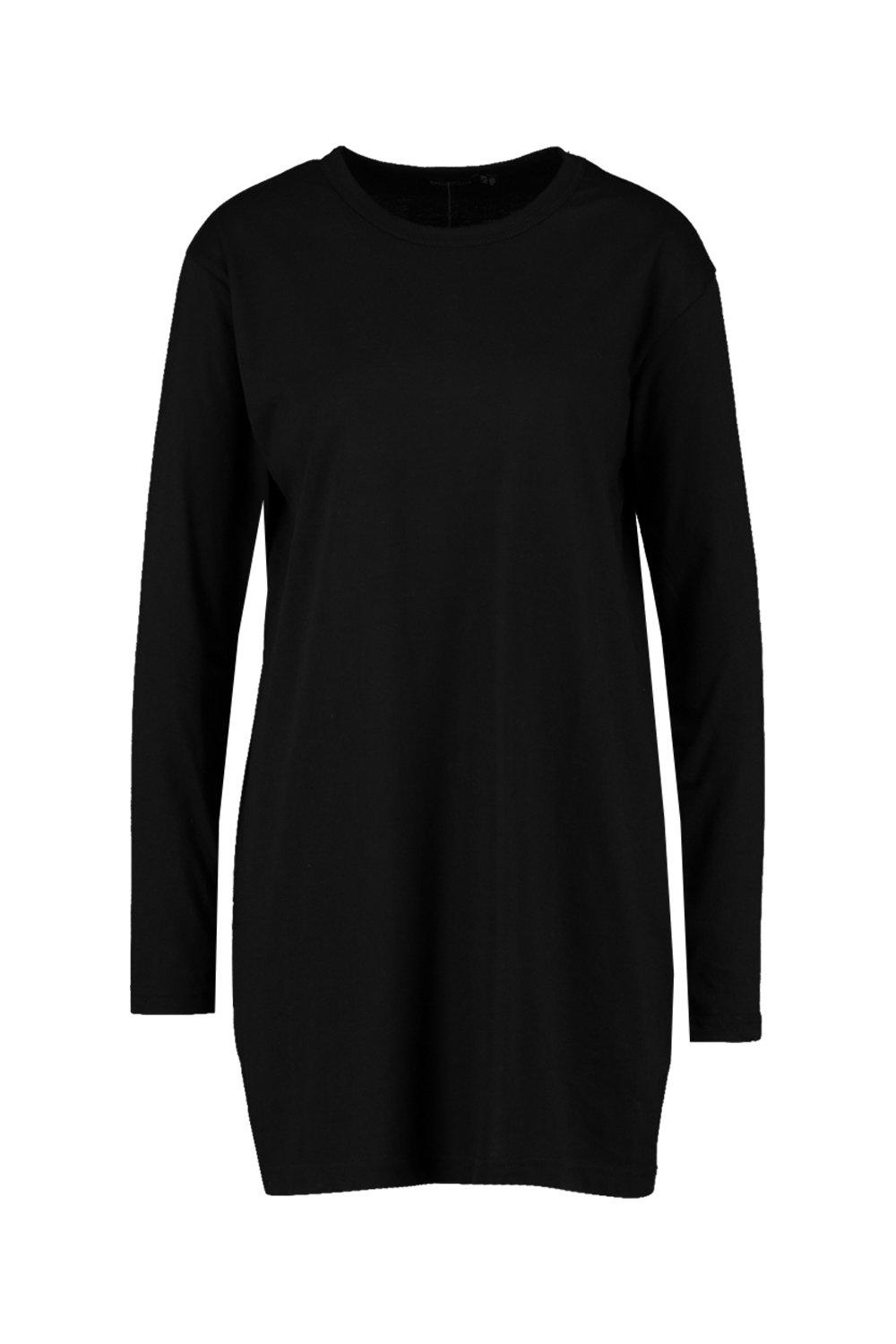 oversized long sleeve t shirt dress