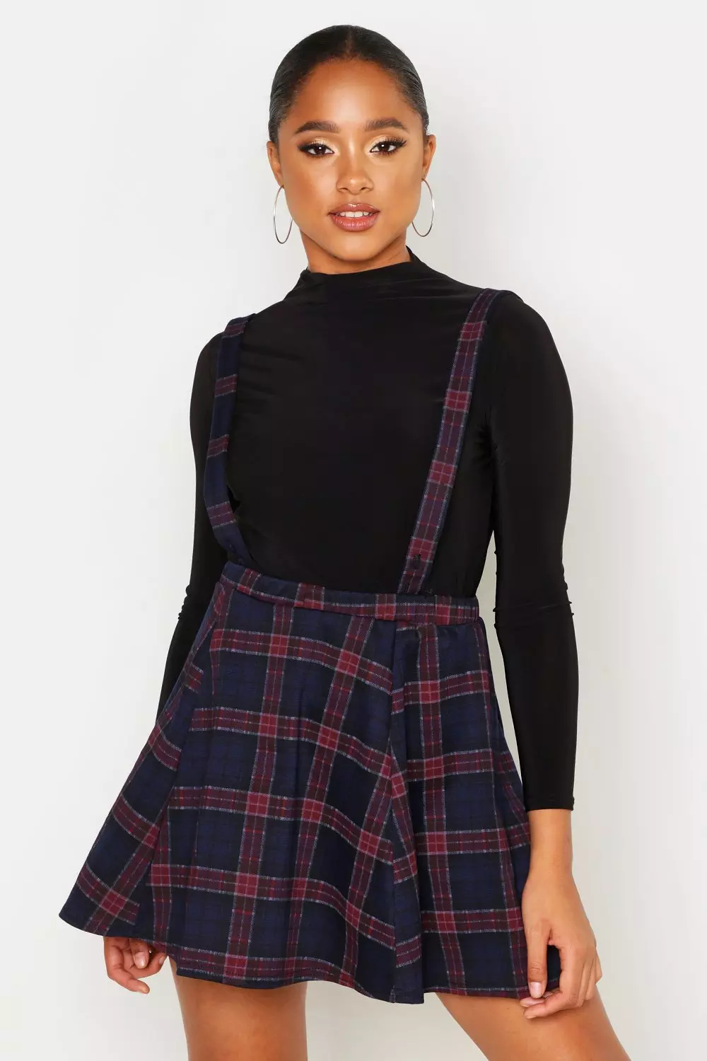 Pinafore clearance skirt boohoo