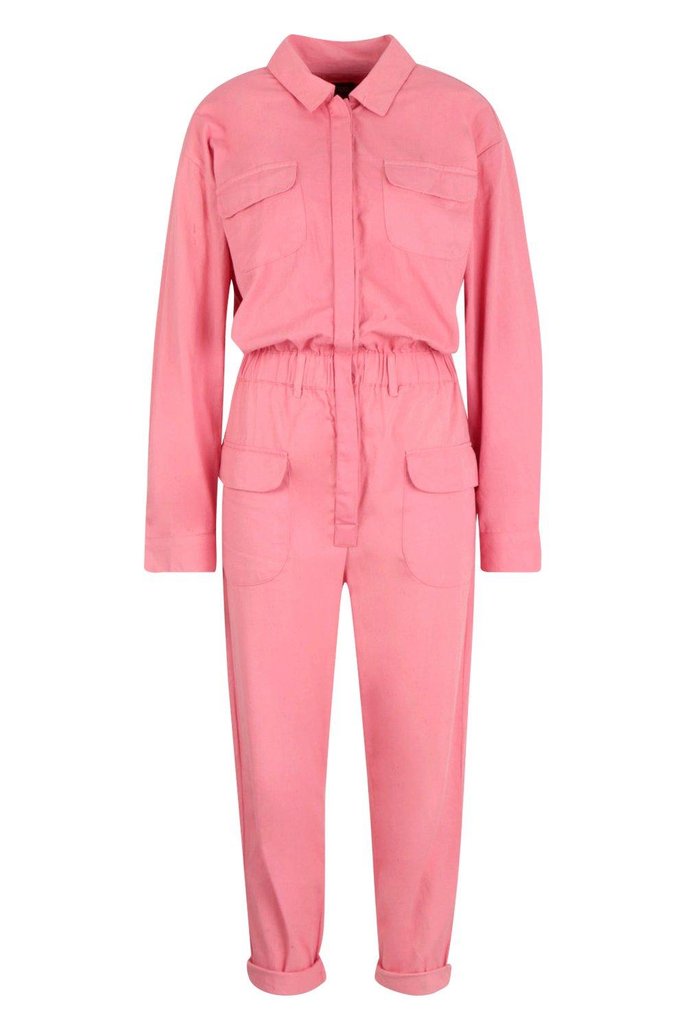 pink utility suit