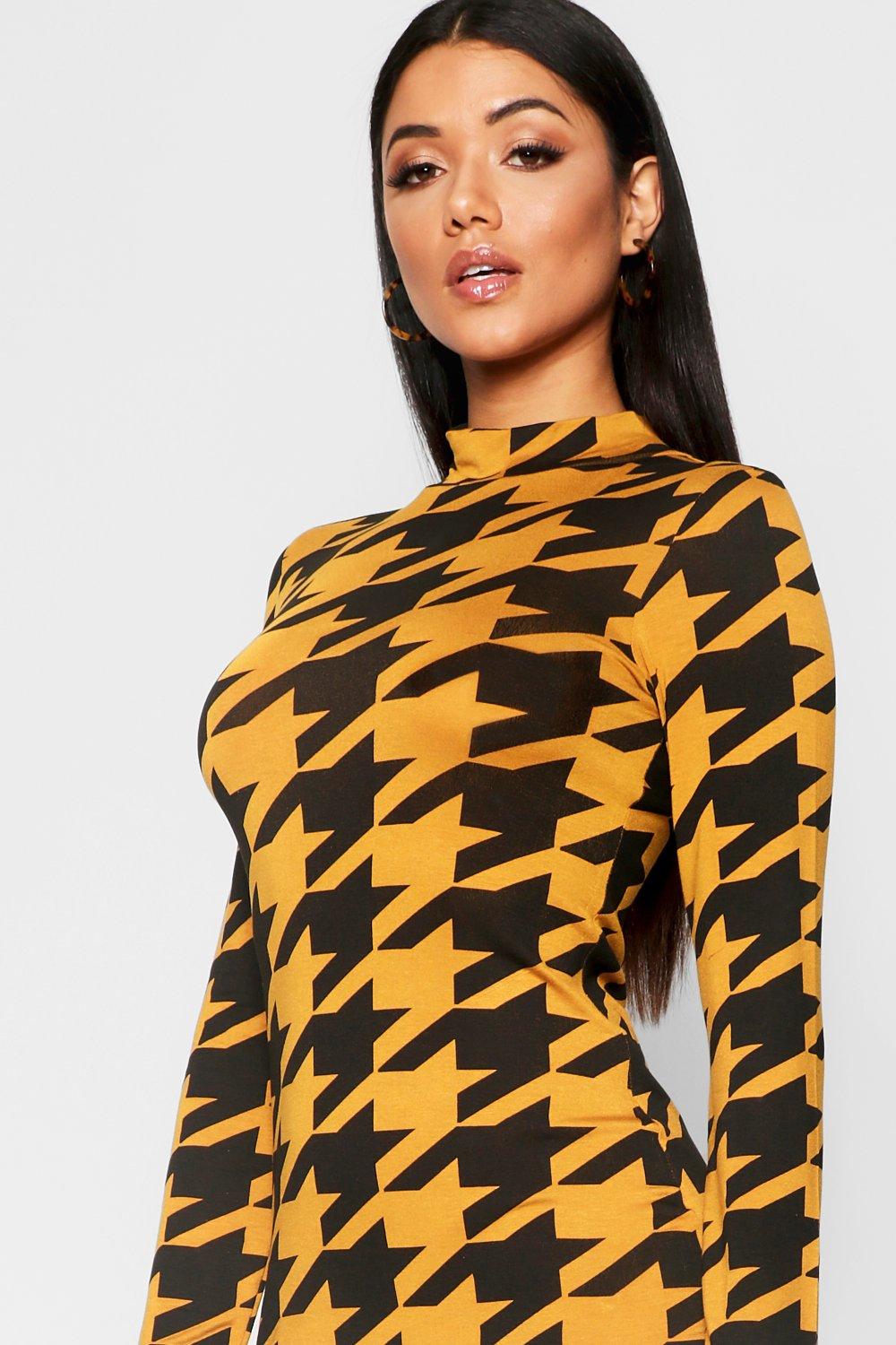 Boohoo hotsell dogtooth dress