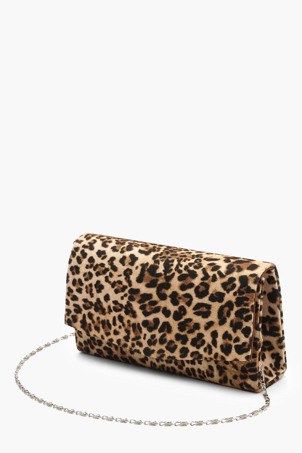 leopard evening bag